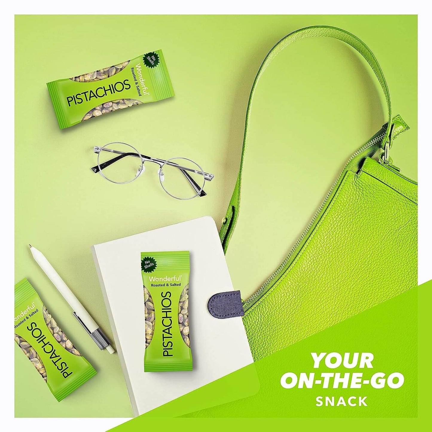 Wonderful Pistachios No Shells, 3 Flavors Mixed Variety Pack of 9 (0.75 Ounce), Roasted & Salted Nuts (4), Chili (3), Honey (2), Protein Snacks, Gluten Free, Pantry Staples, Healthy Snacks Variety Pack for Adults, Stocking Stuffers - Collins Global Snack Store