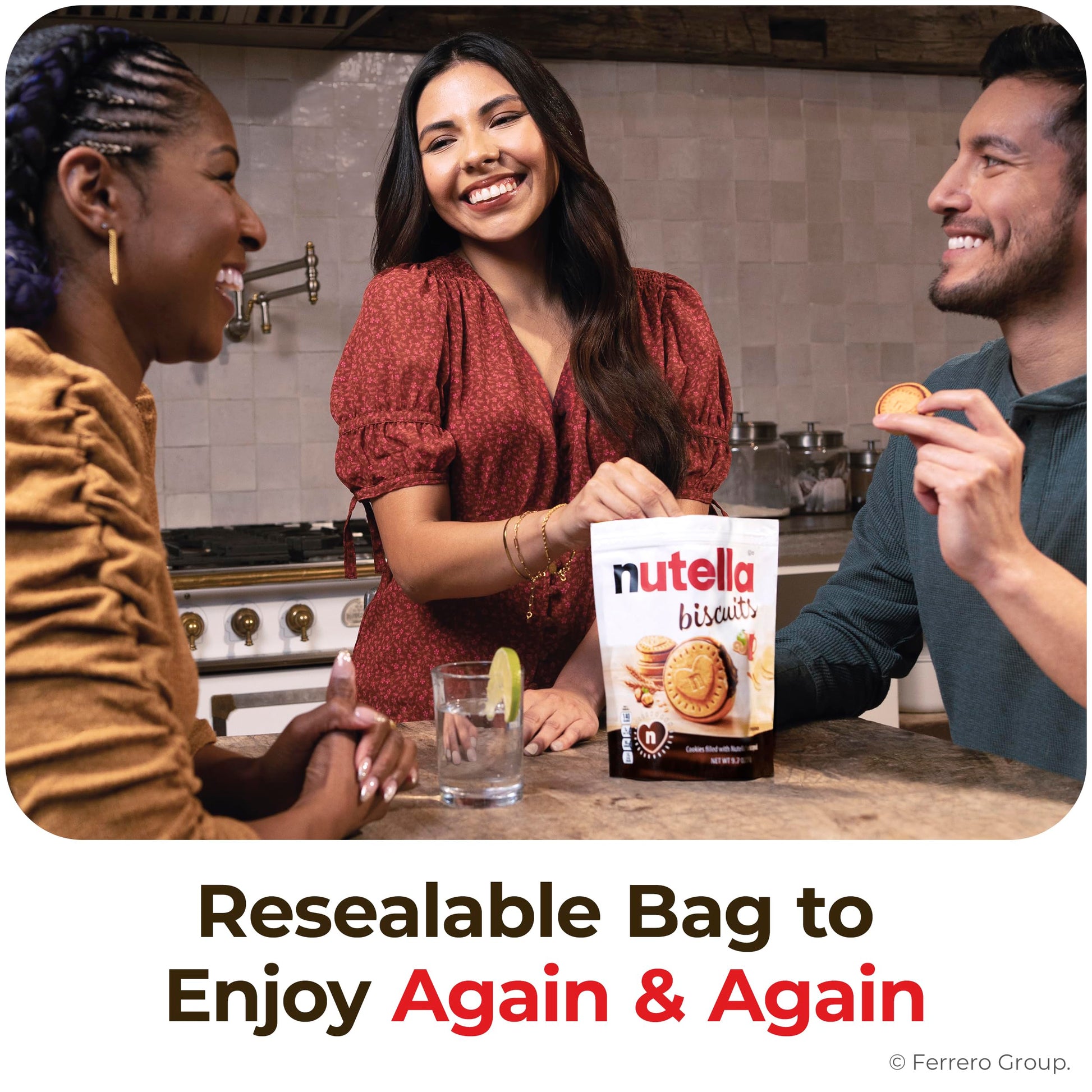 Nutella Biscuits, 20 Count Cookies, Hazelnut Spread with Cocoa, Kids Snacks, 9.7 oz - Collins Global Snack Store