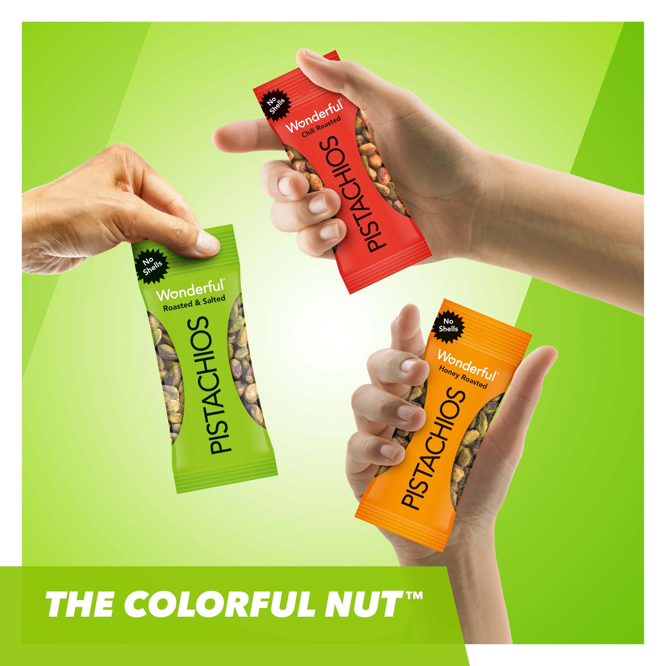 Wonderful Pistachios No Shells, 3 Flavors Mixed Variety Pack of 9 (0.75 Ounce), Roasted &amp; Salted Nuts (4), Chili (3), Honey (2), Protein Snacks, Gluten Free, Pantry Staples, Healthy Snacks Variety Pack for Adults, Stocking Stuffers - Collins Global Snack Store