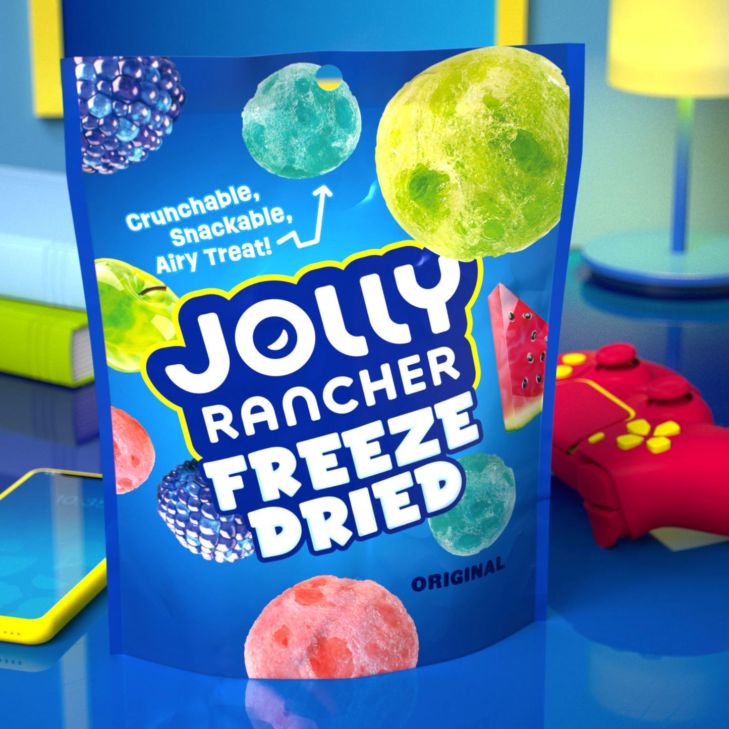 JOLLY RANCHER Freeze Dried Original Fruit Flavored Candy - Viral TikTok Trending (3.1 oz)