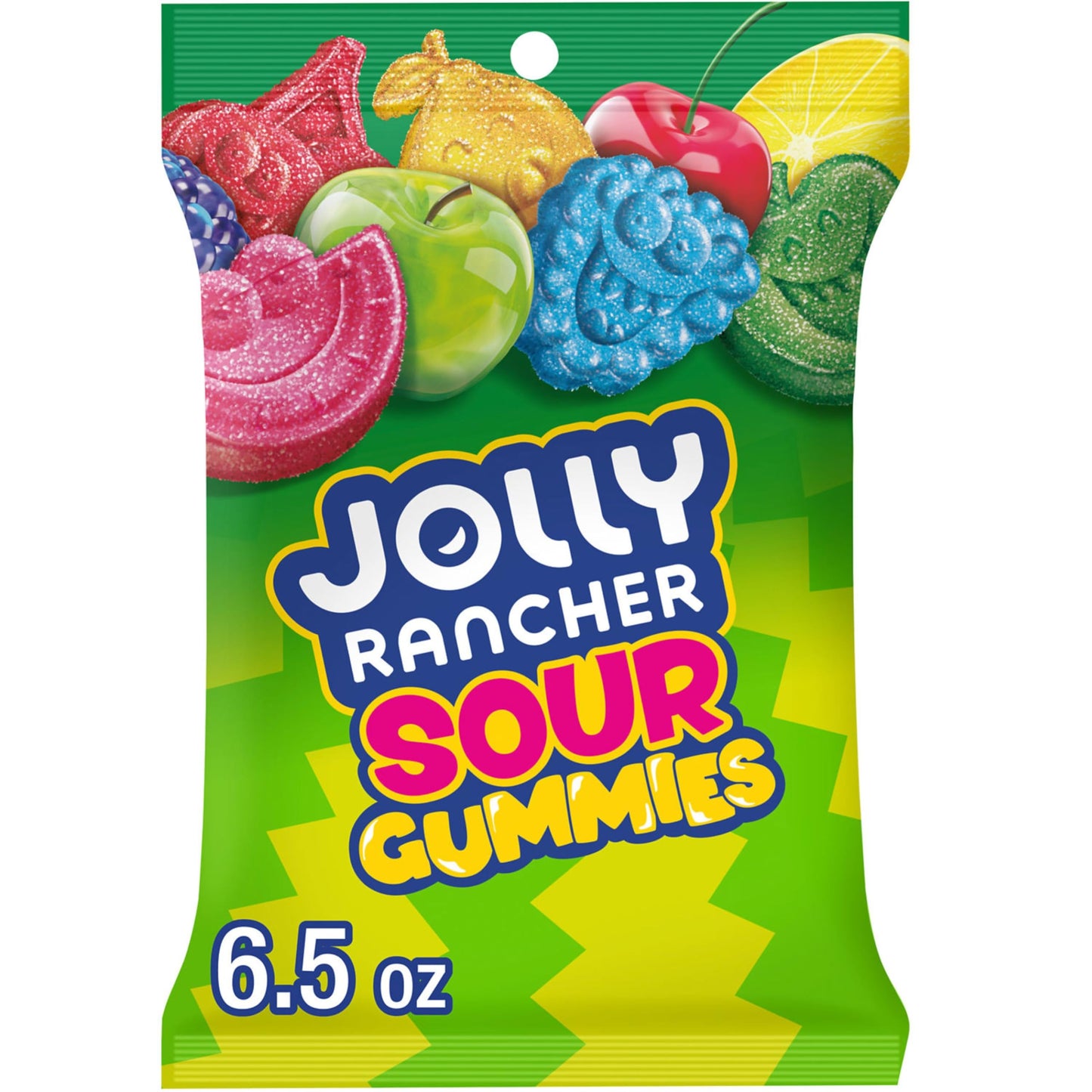 JOLLY RANCHER Sour Gummies Assorted Fruit Flavored Candy, 6.5 oz Bag