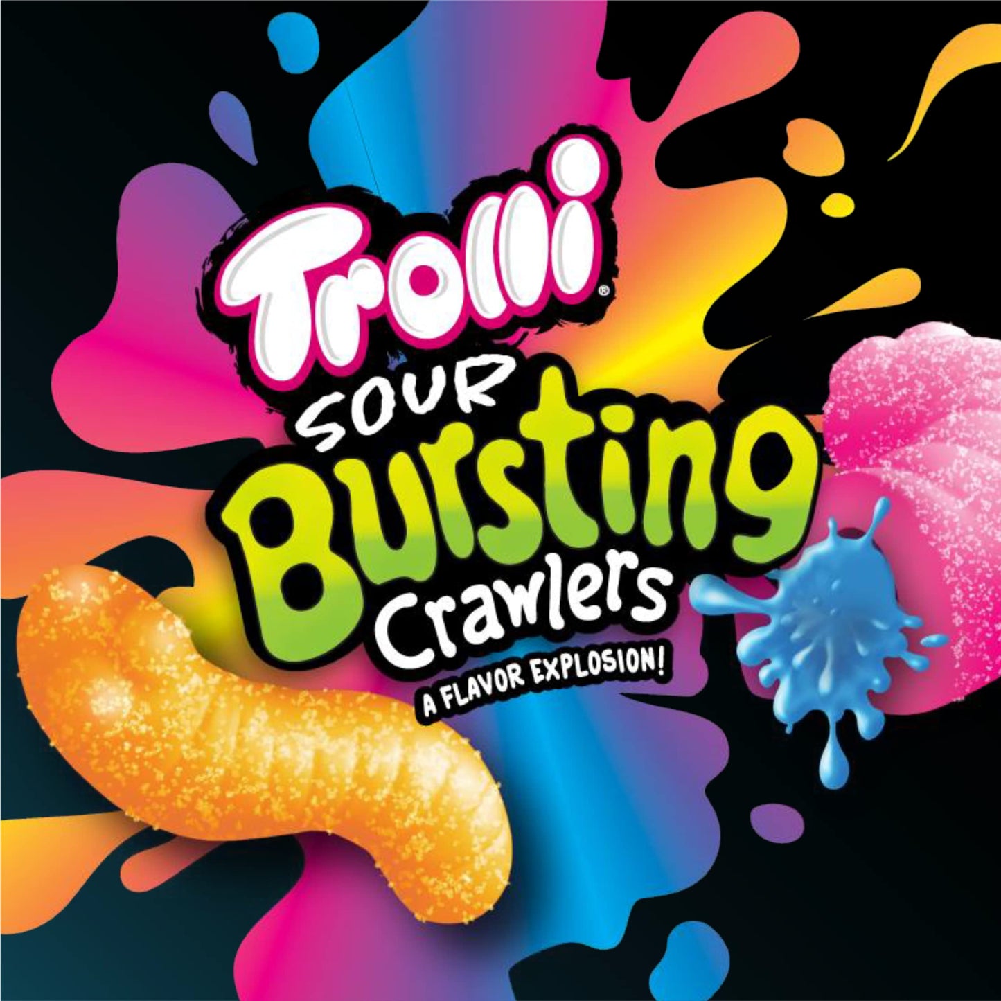 Viral Trending Trolli Sour Bursting Crawlers Gummy Candy - 4.25 oz