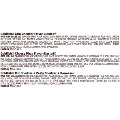 Goldfish Crackers Big Smiles Variety Pack with Cheddar, Colors, and Pretzels, Snack Packs, 30 Ct - Collins Global Snack Store