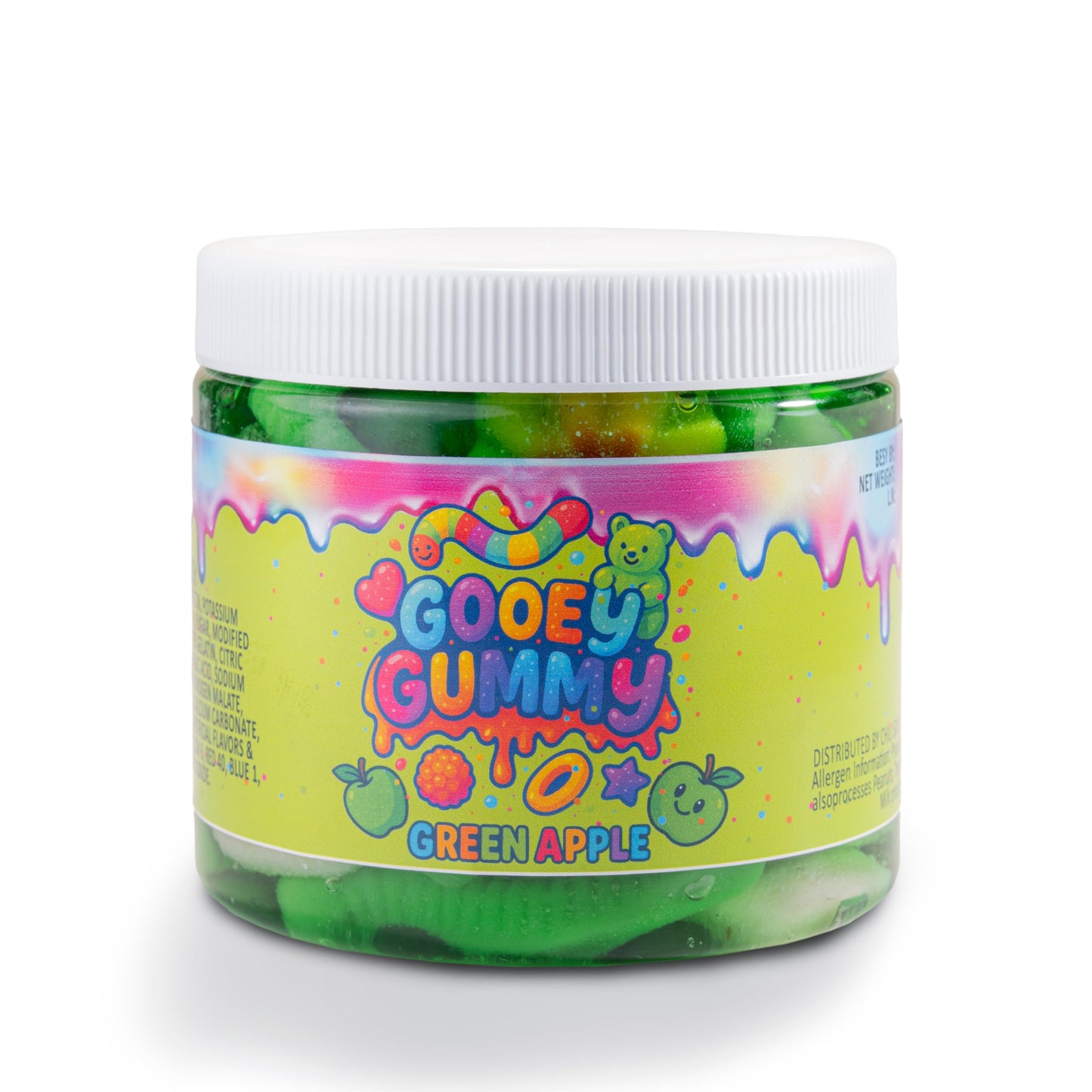 Viral Sour Gooey Gummies – Strawberry Flavor – 22 oz Jar