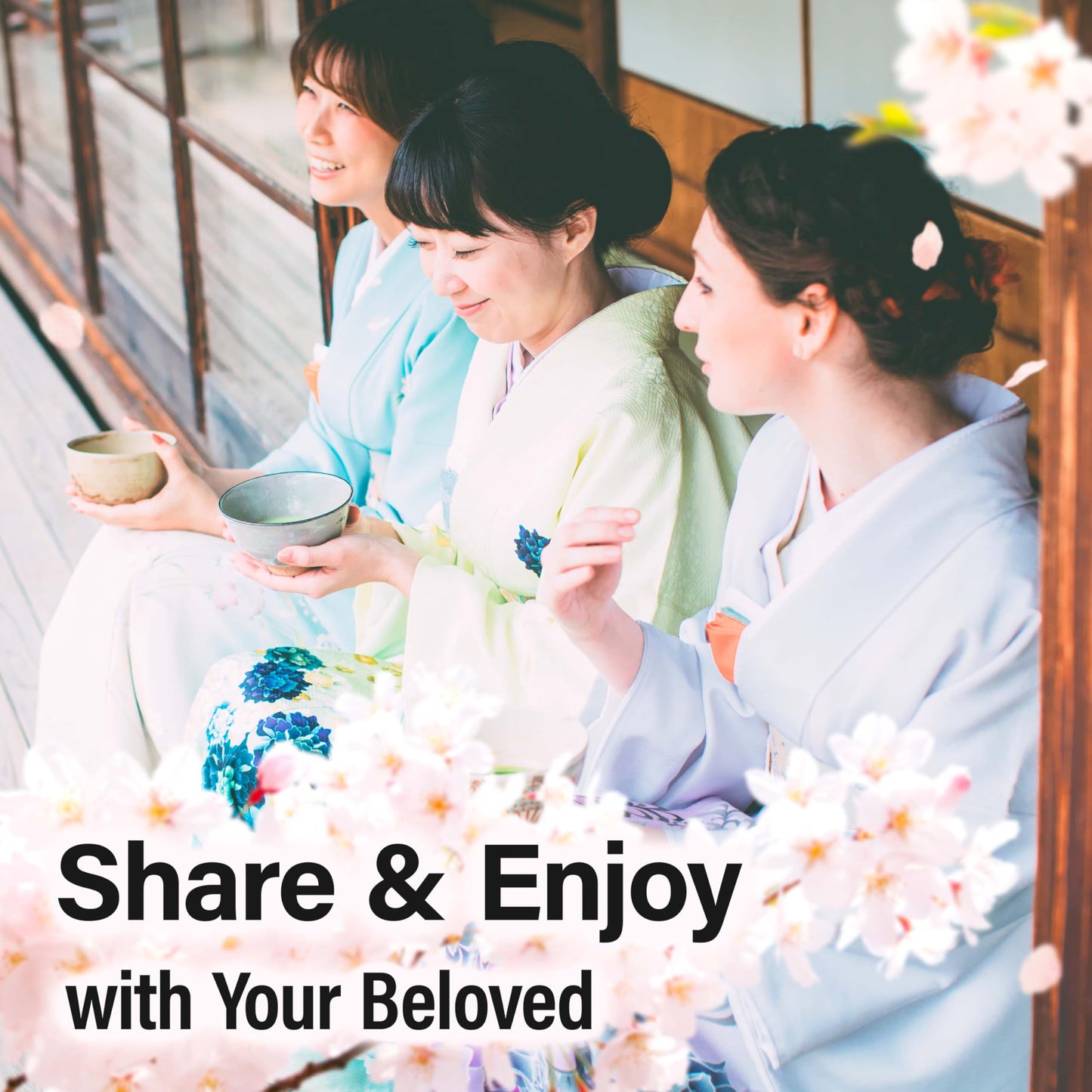 YAMASAN KYOTO UJI Japanese Sakura Mochi Candies, Real Traditional Cherry blossom Rice Cakes, 300g/10.58oz, Japanese Snacks, Japanese Candy, Individually Wrapped - Collins Global Snack Store