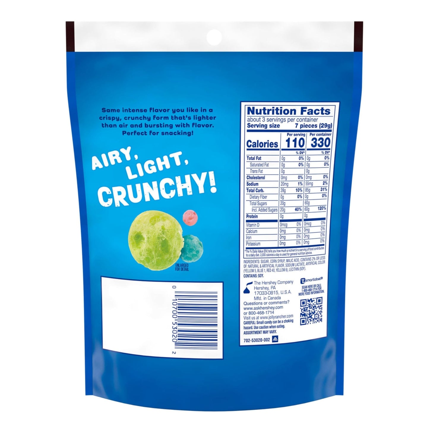 JOLLY RANCHER Freeze Dried Original Fruit Flavored Candy - Viral TikTok Trending (3.1 oz)