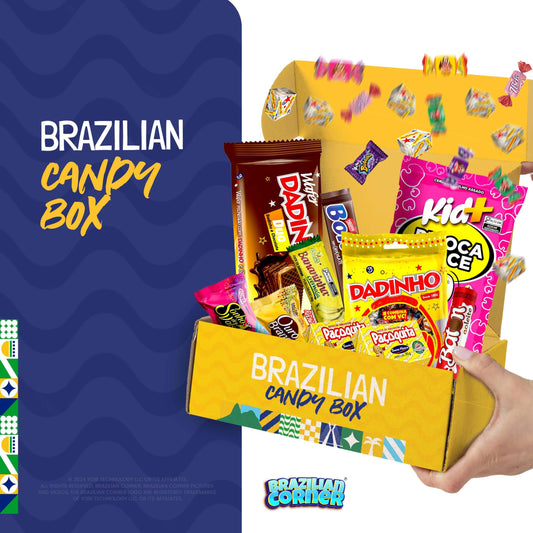 BRAZILIAN CORNER Candy Variety Box | Mixed Cookies, Candies & Chocolates Snack Boxes | Brazilian Treats for Adults, Kids & Teen | Great for Gifts, Home, School, College | 40 Count - Collins Global Snack Store