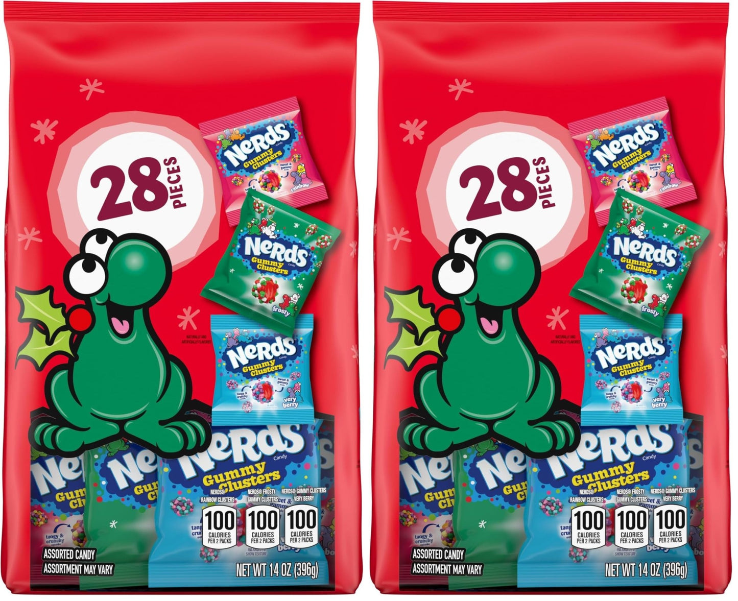 NERDS Gummy Clusters Assorted Treat Pack, 14 oz, 28 Count