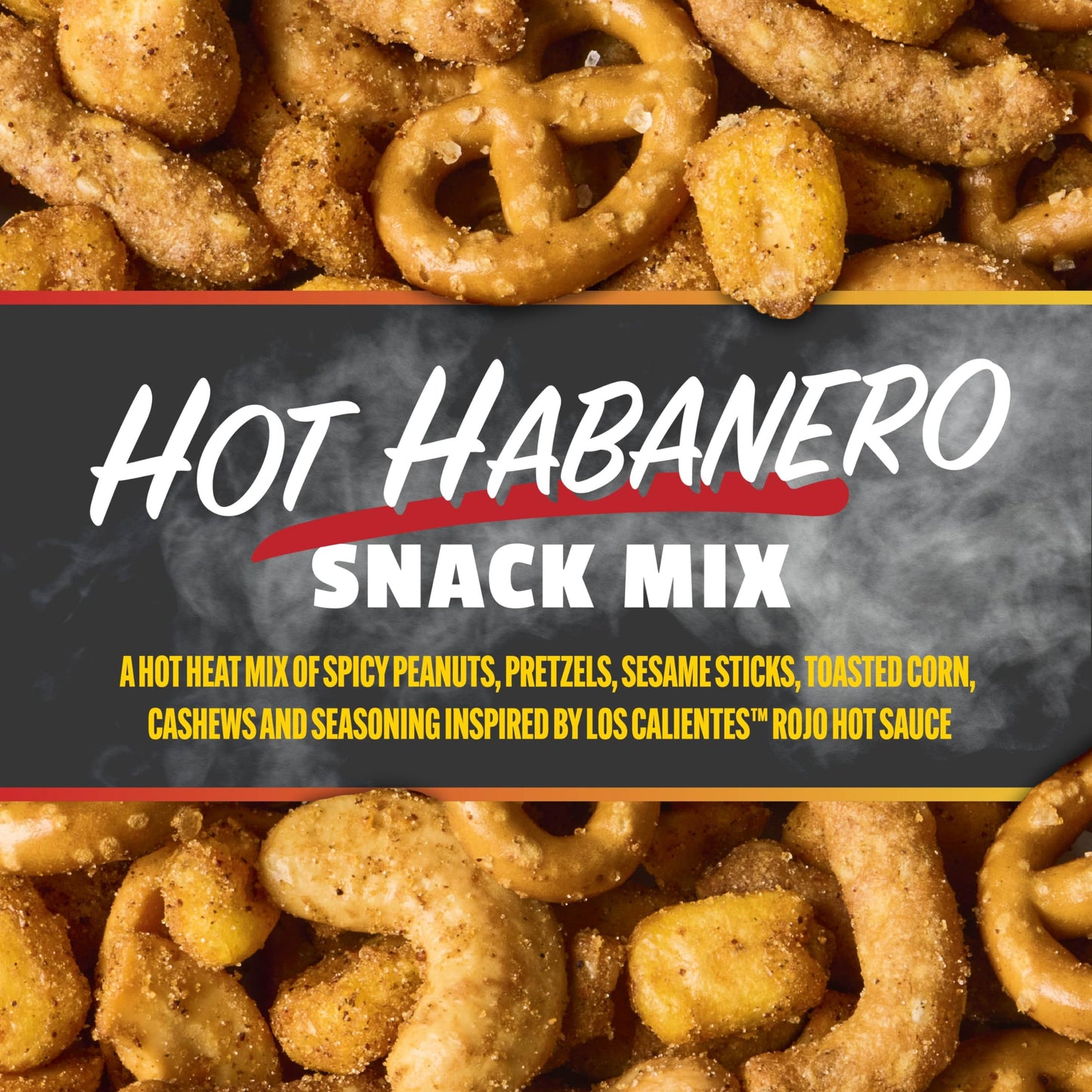 Trending Snak Club x Hot Ones Hot Habanero Snack Mix, Spicy Snacks with Peanuts, Pretzels, Sesame Sticks, Toasted Corn & Cashews, Inspired by Hot Ones Hot Sauce, 10 oz Bag