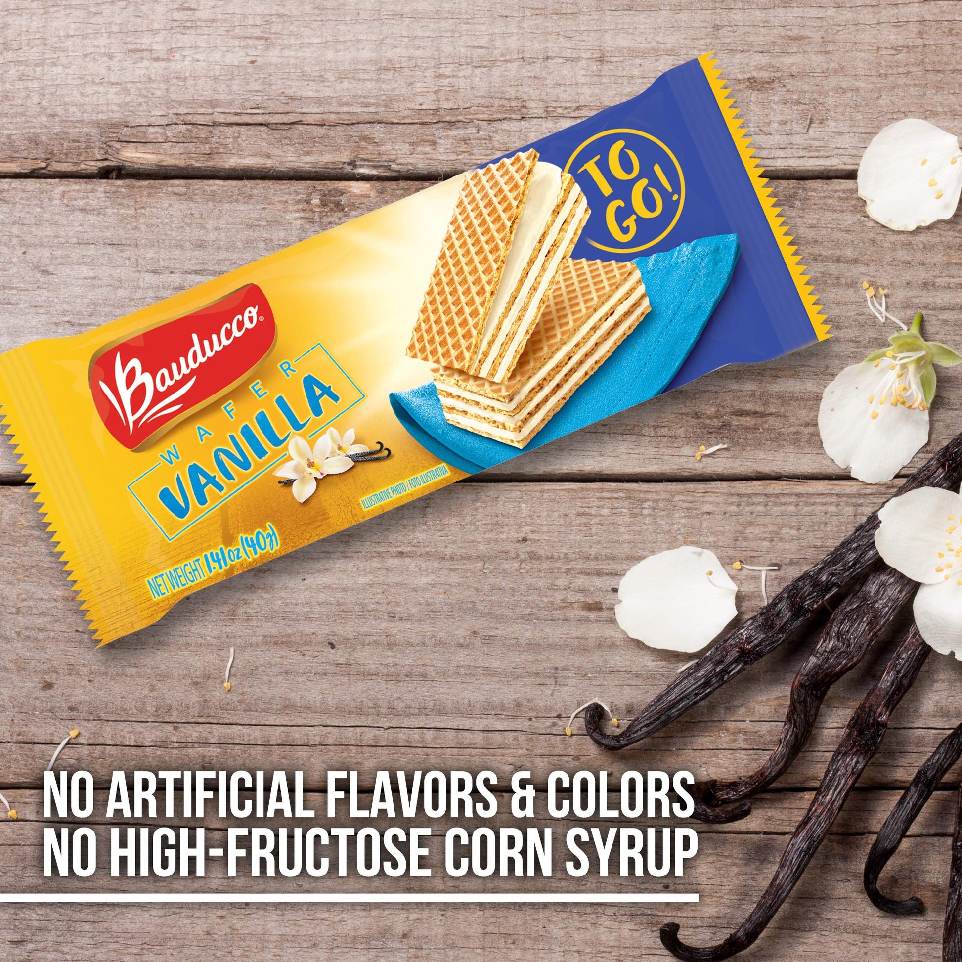 Bauducco Chocolate & Vanilla Wafer Cookies - Convenient Single Serve Wafer Cookies With 3 Layers of Cream - Delicious Sweet Snack on the go or Dessert 28.2oz (Pack of 20) - Collins Global Snack Store