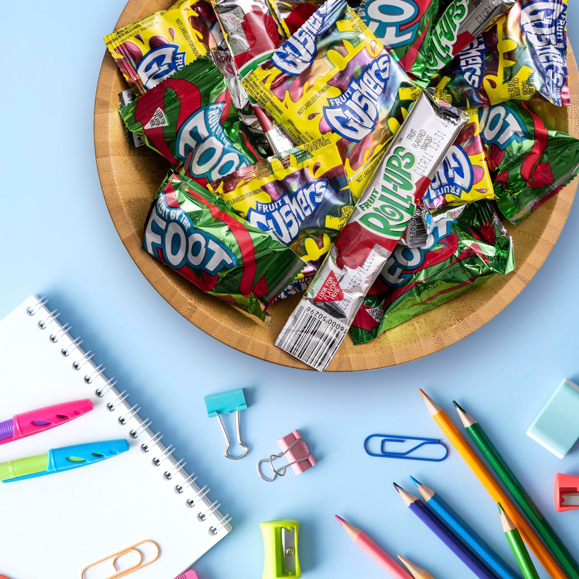 Fruit Roll-Ups, Fruit by the Foot, Gushers, Flavored Snacks Variety Pack, Gluten Free, 16 Ct, 10.2 oz - Collins Global Snack Store