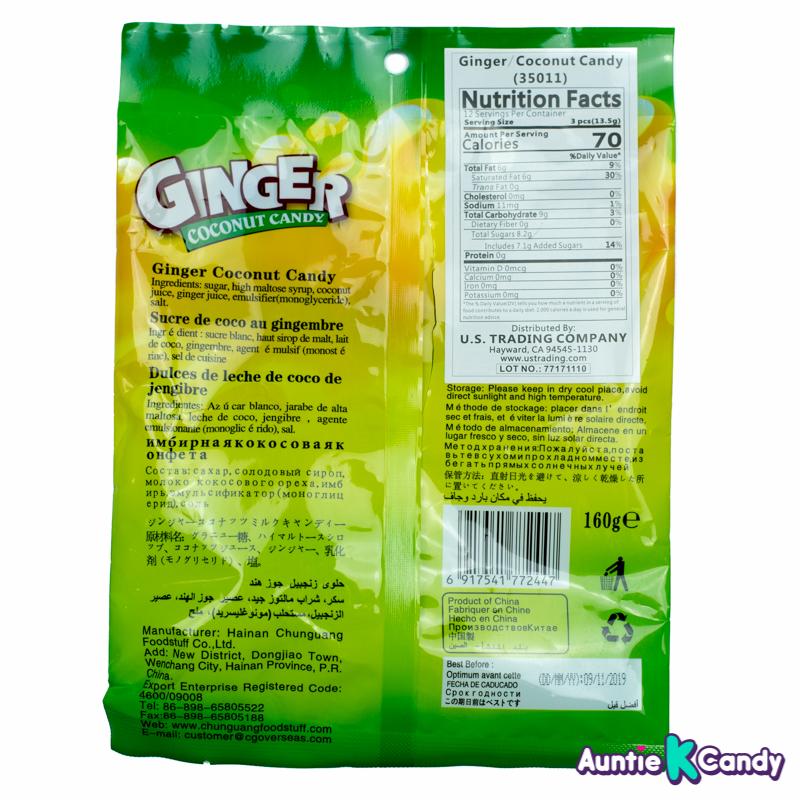 Chun Guang Ginger Coconut Hard Candy