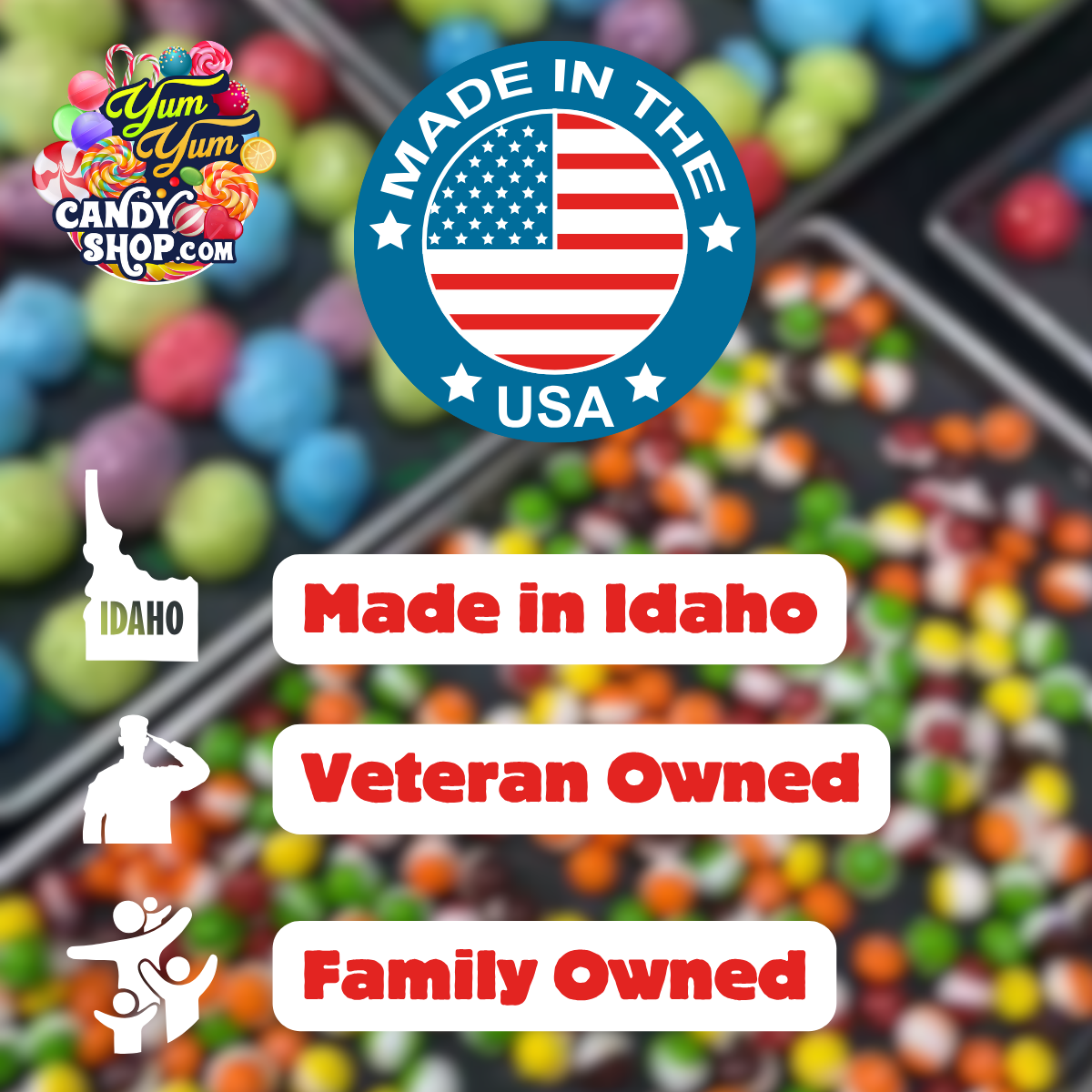 Blue Ultimate Gummy Candy Variety Mix – Pick &amp; Mix Gummies Blend | Yum Yum Candy Shop