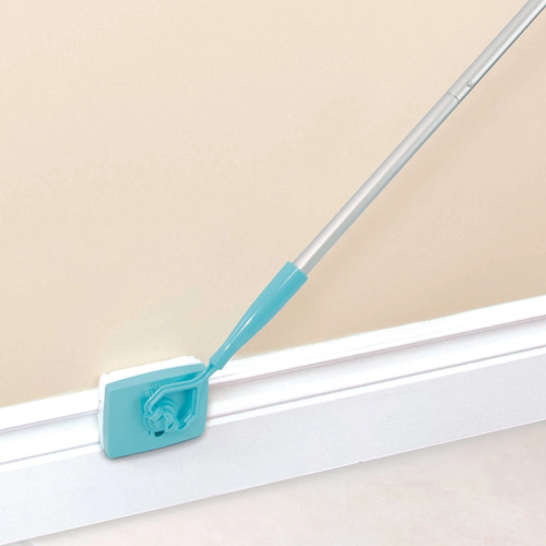 Baseboard Buddy Retractable Cleaning Brush Mop — Extends to 135cm