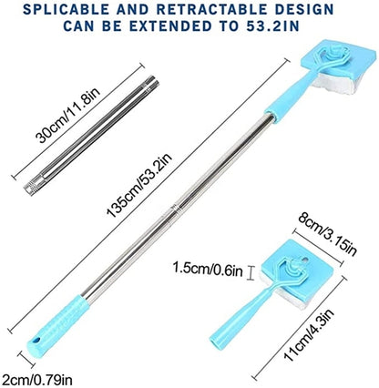 Baseboard Buddy Retractable Cleaning Brush Mop — Extends to 135cm