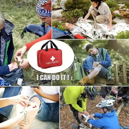 173-Piece Large First Aid Kit – Portable Bag for Outdoor Hunting &amp; Hiking